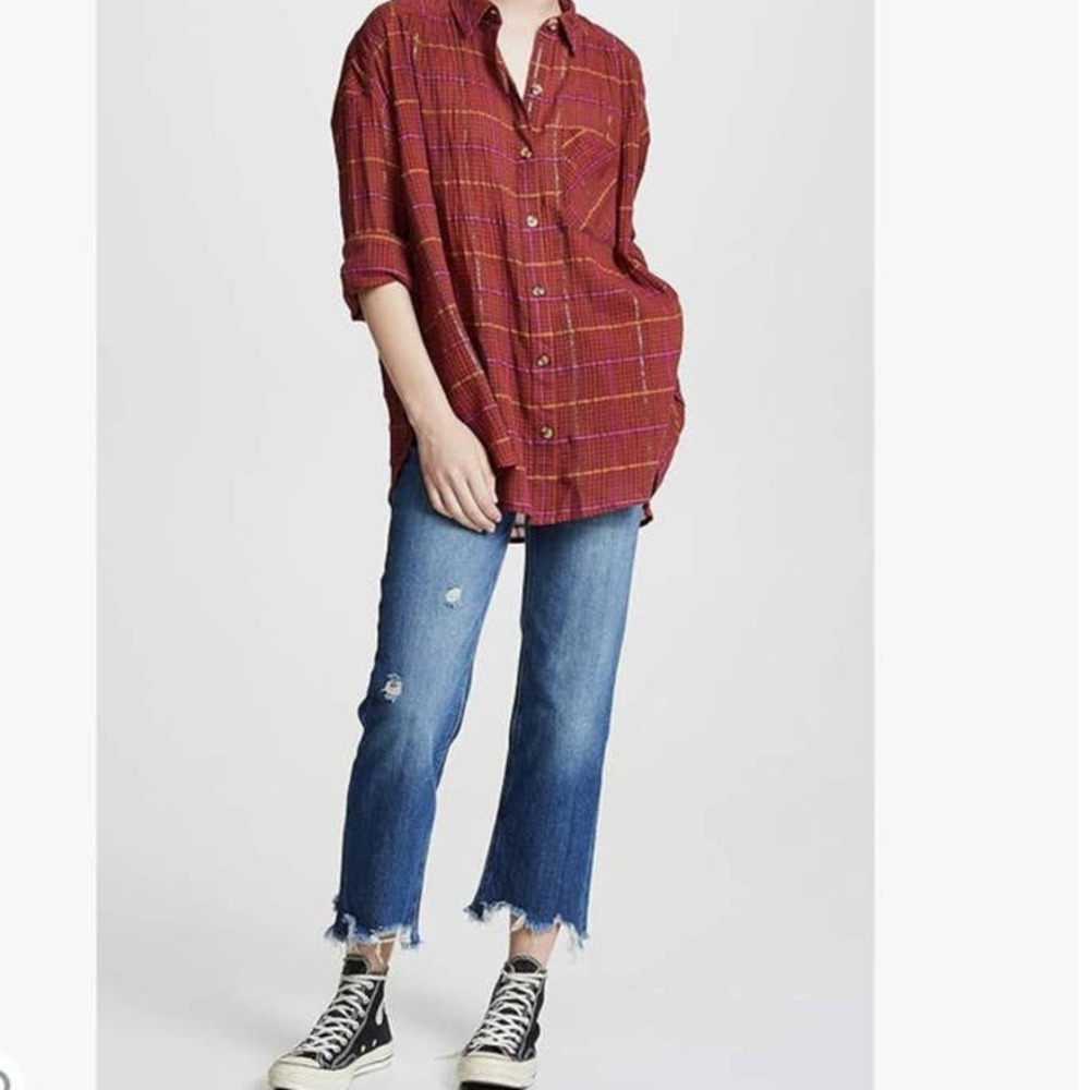 NEW We The Free Free People Maggie Straight Leg Jeans Size 27 - Picture 4 of 12